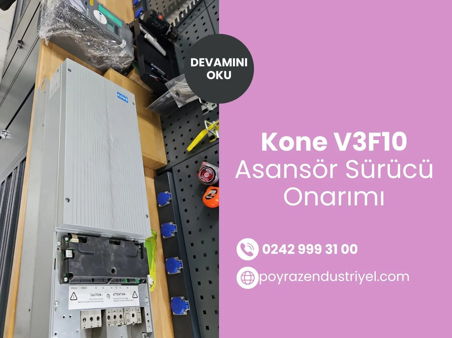 Kone V3f10 Asansör Sürücü Onarımı